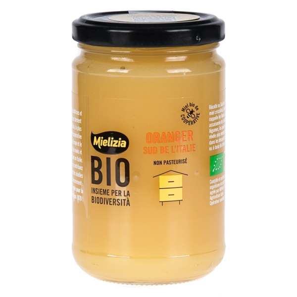 Mielizia miód z kwiatów pomarańczy bio 400 g. 1