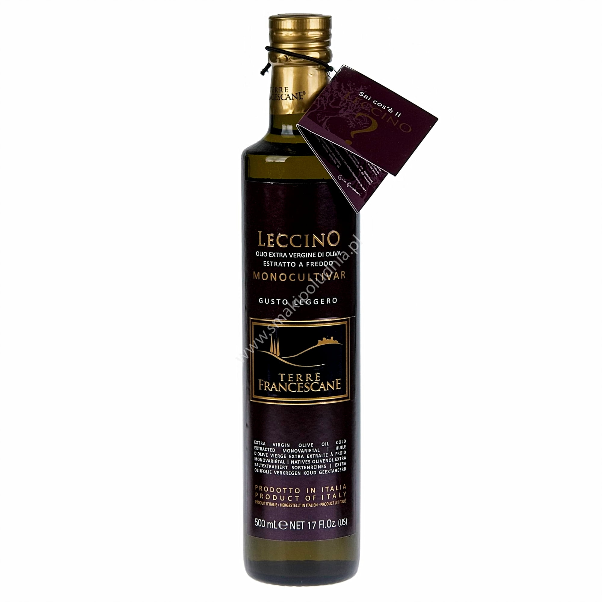 Terre Francescane Jednoodmianowa oliwa z oliwek LECCINO 500 ml 1