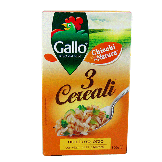 Gallo 3 ziarna - ryż, orkisz i jęczmień 800g 1