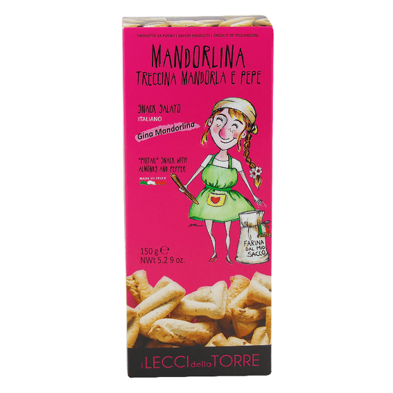 LECCI Mandorlina krakersy migdał i pieprz 150 g 1