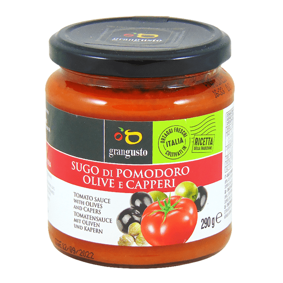 Gran Gusto sos pomidorowy z oliwkami i kaparami 290g 1