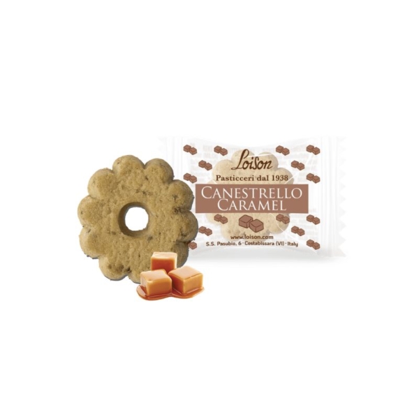 Ciasteczka maślane z kawałkami karmelu LOISON 200 g 2