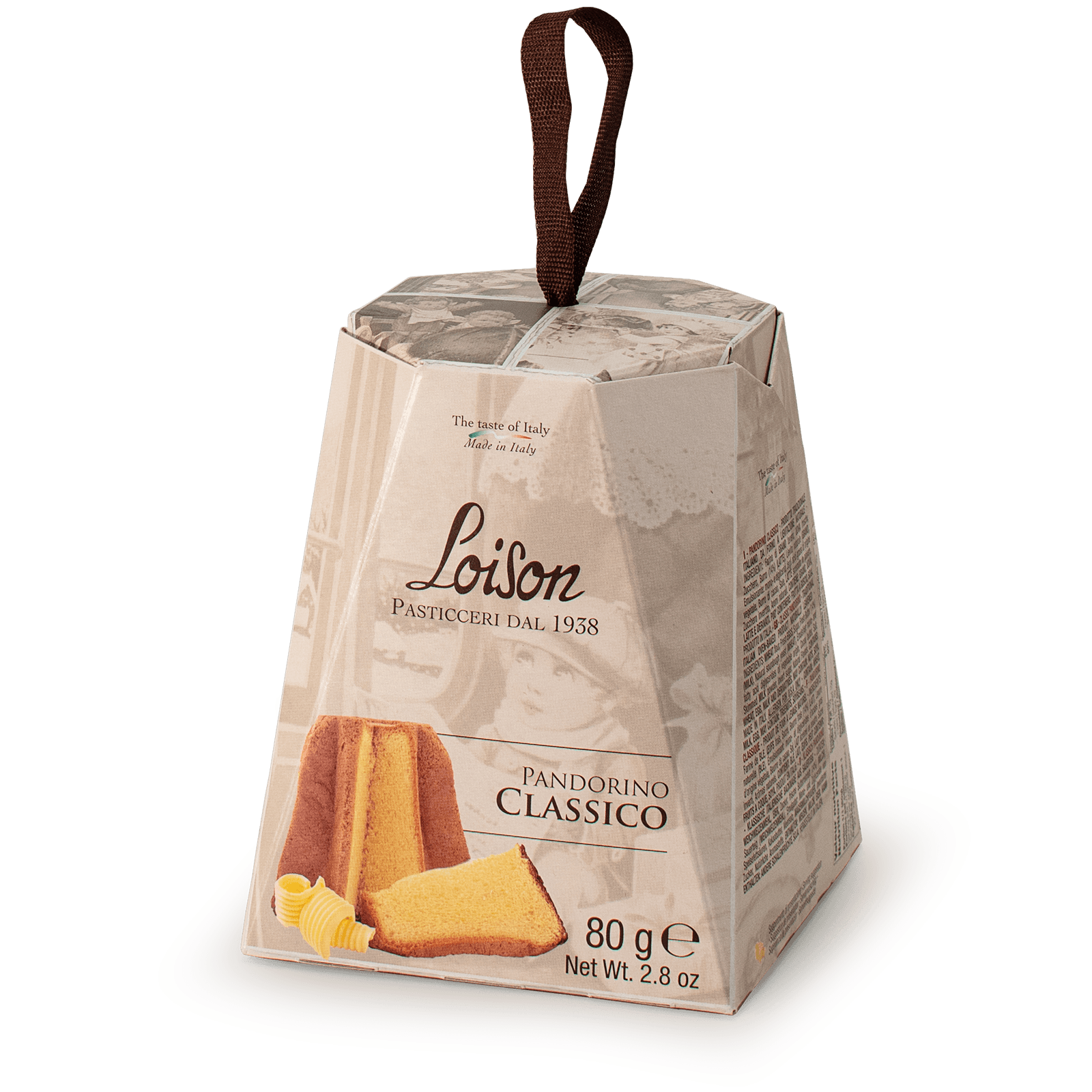 Pandorino Classico mini świąteczna babka drożdżowa Loison 80g 1