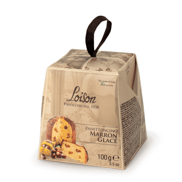 Mini Panettone włoska świąteczna babka z kawałkami kasztanów 100g 1