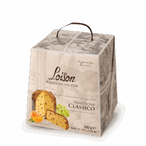 Panettone włoska świąteczna babka z rodzynkami i skórką pomarańczy Loison 500g