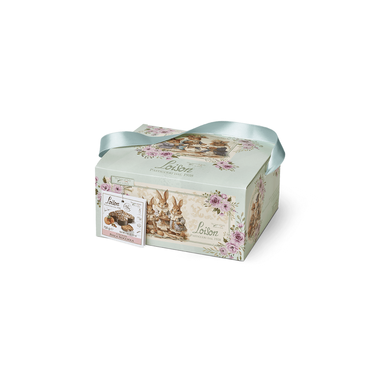 Colomba włoska babka Wielkanocna z kandyzowaną brzoskwinią i orzechami 750g 1