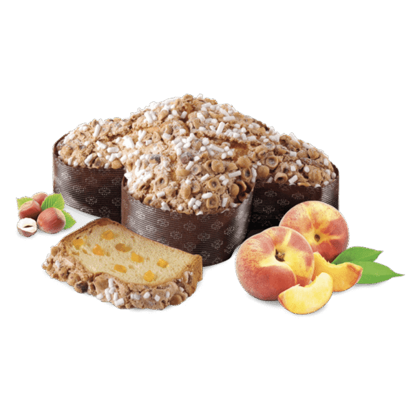 Colomba włoska babka Wielkanocna z kandyzowaną brzoskwinią i orzechami 750g 2