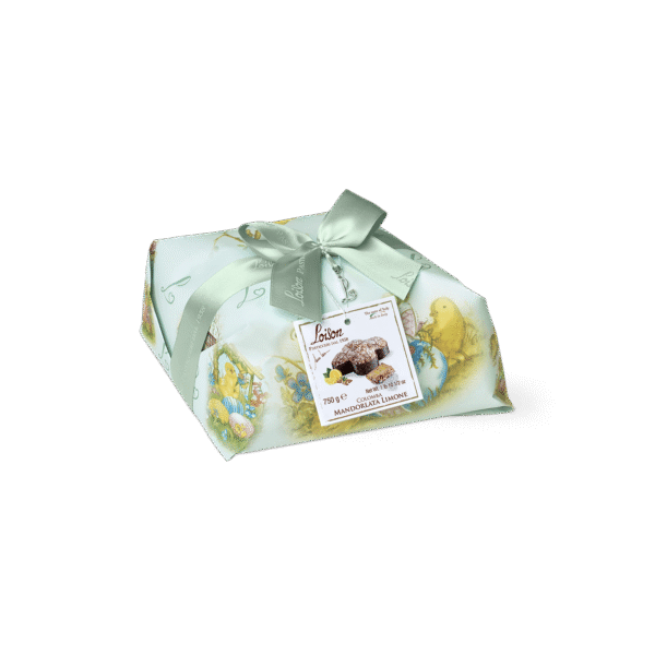 Colomba babka wielkanocna z kremem cytrynowym kandyzowaną cytrynową skórką i migdałową glazurą 750g 1