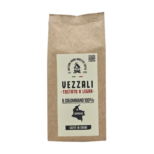 Kawa ziarnista Colombiano 100% Arabica VEZZALI 250 g