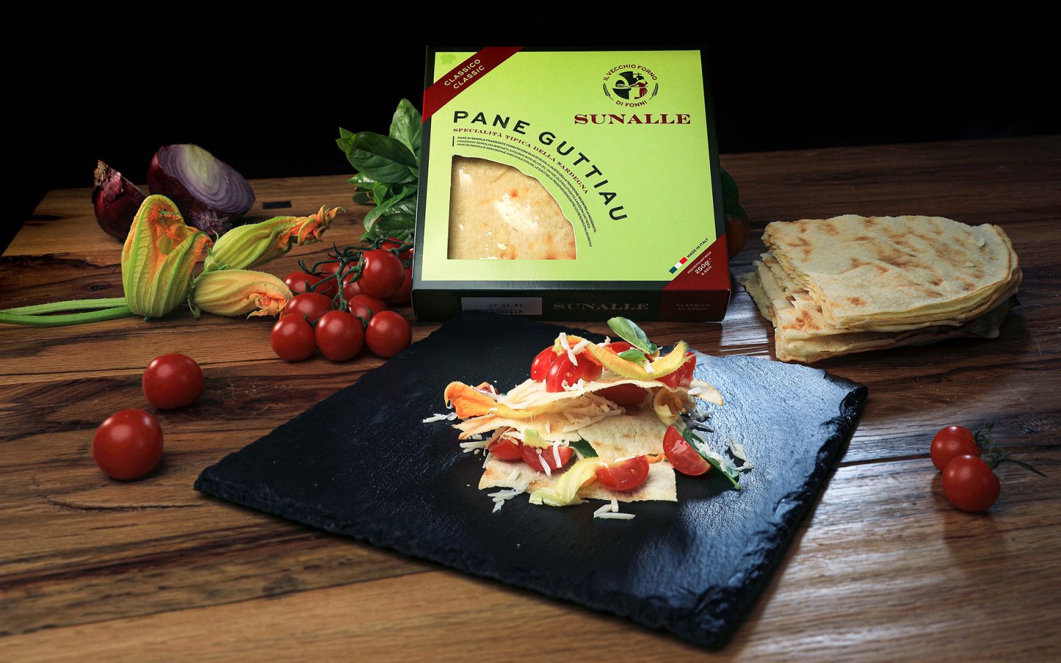 Pane guttiau z ricottą i pomidorkami