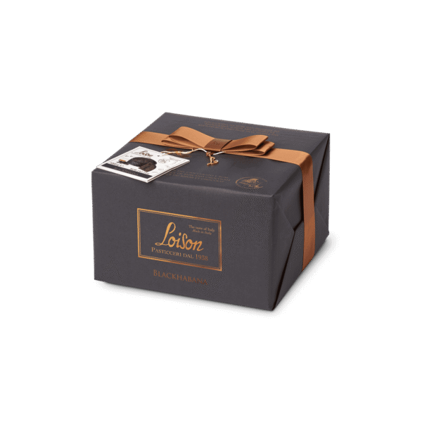 Panettone blackhabana - mocno czekoladowa baba z czekoladowym kremem i rumem Loison 1kg 1
