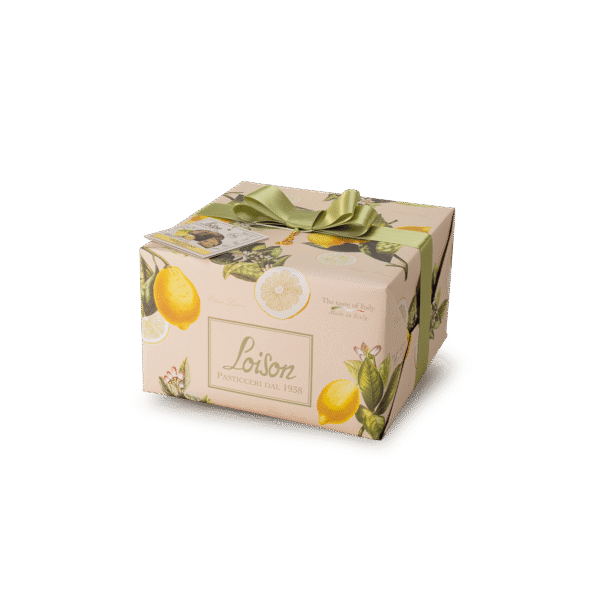Panettone Limone włoska babka z cytrynowym kremem Loison 600g 1