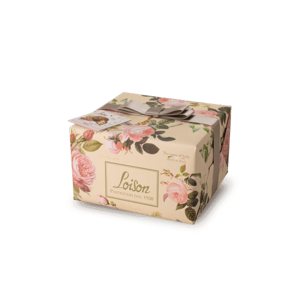 Panettone babka drożdżowa z rodzynkami i kremem różanym Loison 500g 1