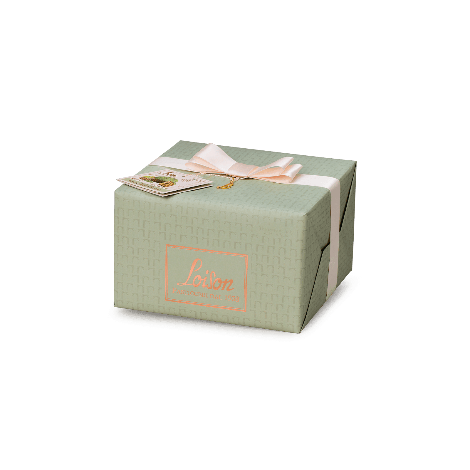 Panettone z kremem pistacjowym i matchą Loison 600g 1