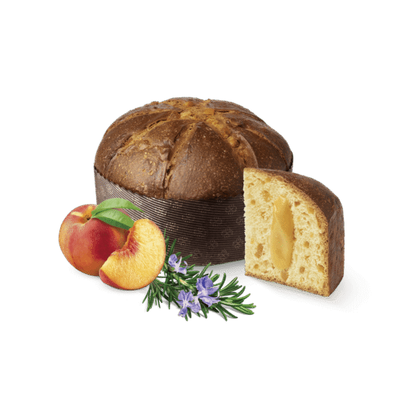 Panettone z kremem brzoskwiniowym, kandyzowaną brzoskwinią i rozmarynem 750g 3