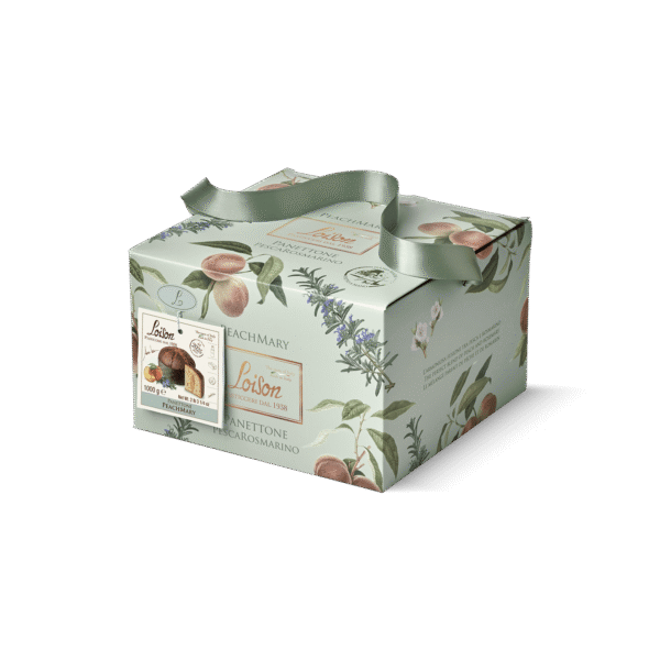 Panettone z kremem brzoskwiniowym, kandyzowaną brzoskwinią i rozmarynem 750g 1