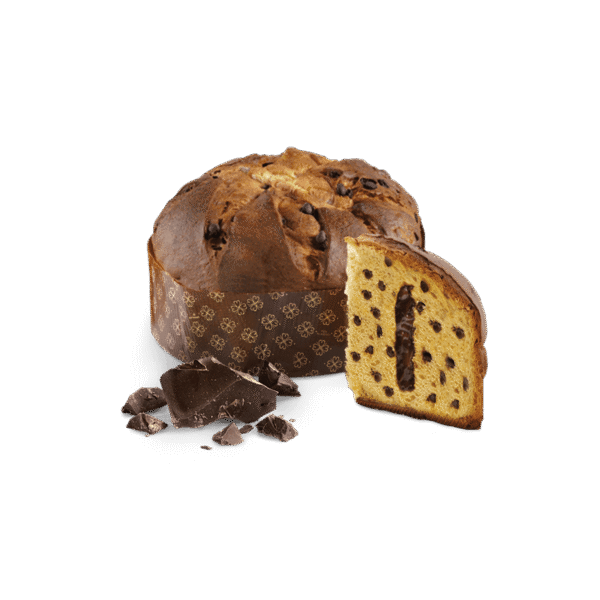 Panettone włoska świąteczna babka z kawałkami czekolady i kremem czekoladowym Loison 750g 2