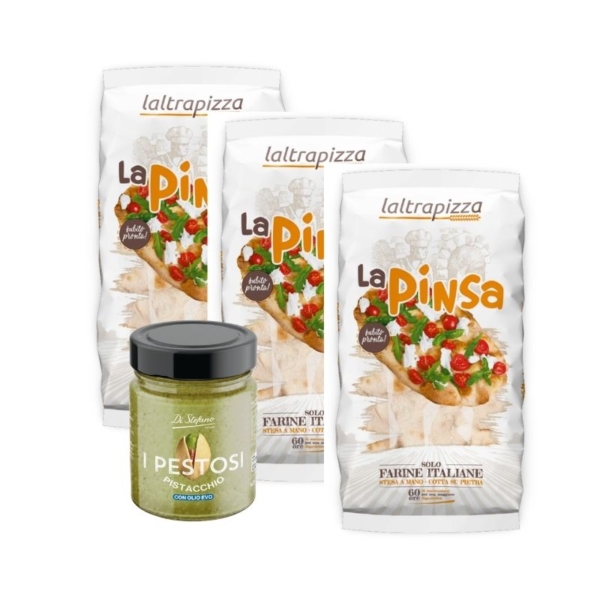 zestaw pinsa i pesto
