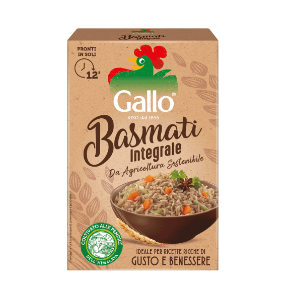 Ryż Basmati pełnoziarnisty Gallo o krótkim czasie gotowania 500g 1