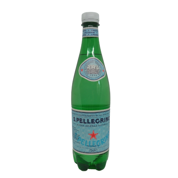 SAN PELLEGRINO Włoska woda mineralna gazowana 750 ml. PET 1