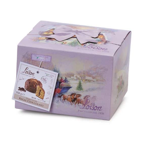 Panettone Cioccolato włoska świąteczna babka z kawałkami czekolady i kremem czekoladowym 600g 1