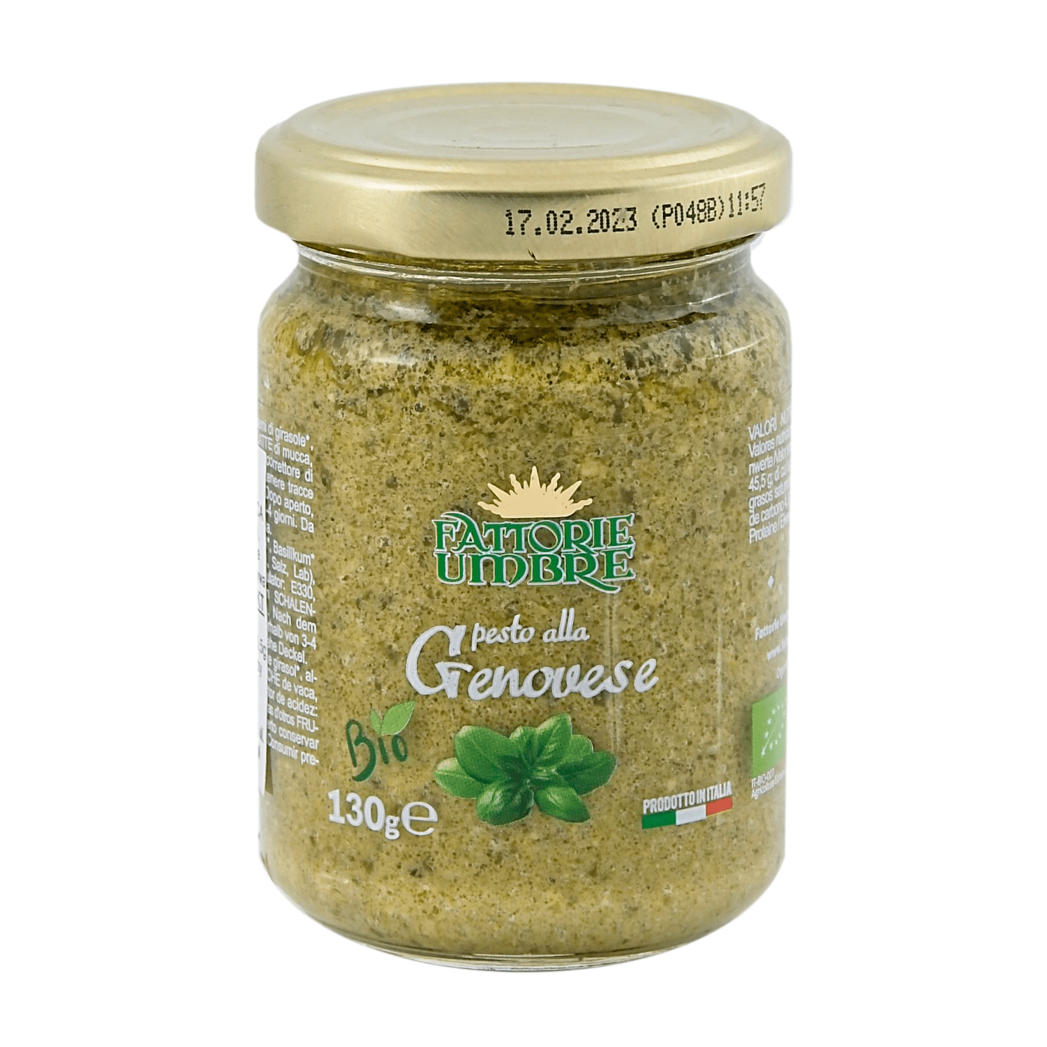 FATTORIE UMBRE Pesto alla Genovese - bazyliowe pesto BIO 130 g 1