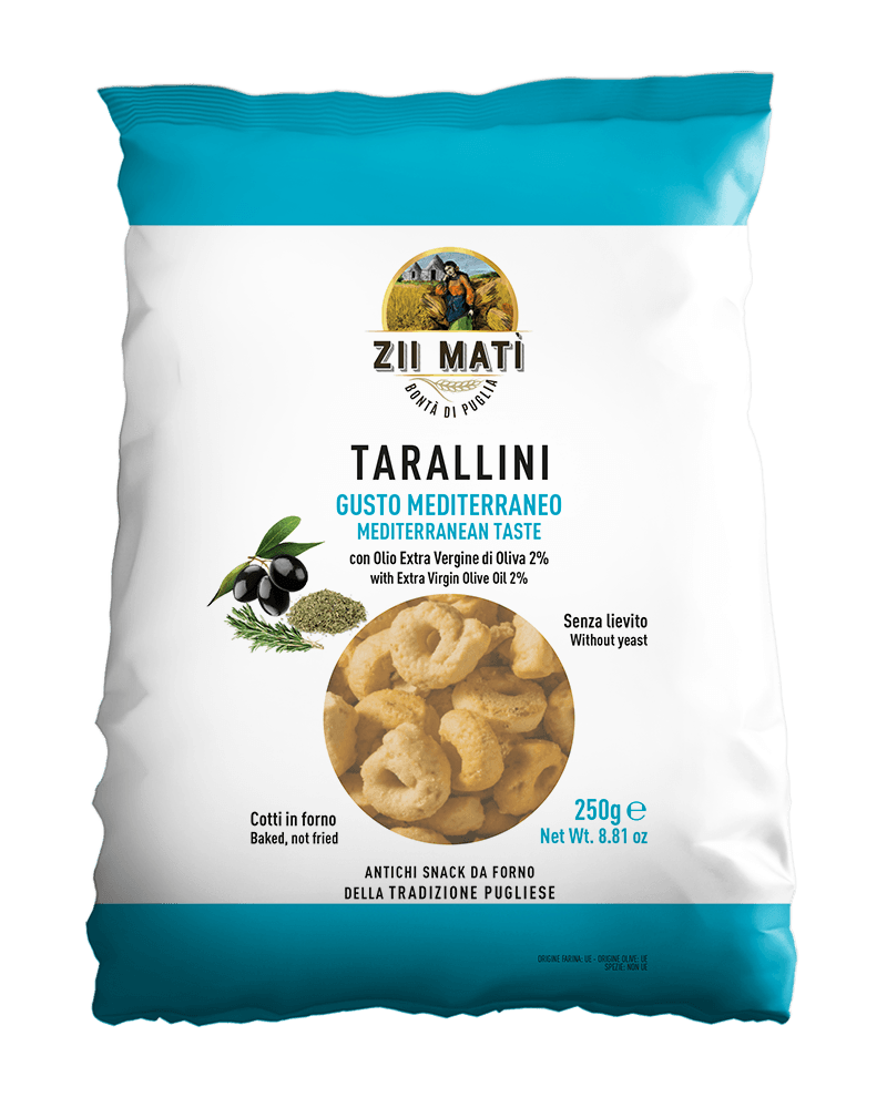 Snacki Zii Mati Tarallini Mediterraneo 250 g 1