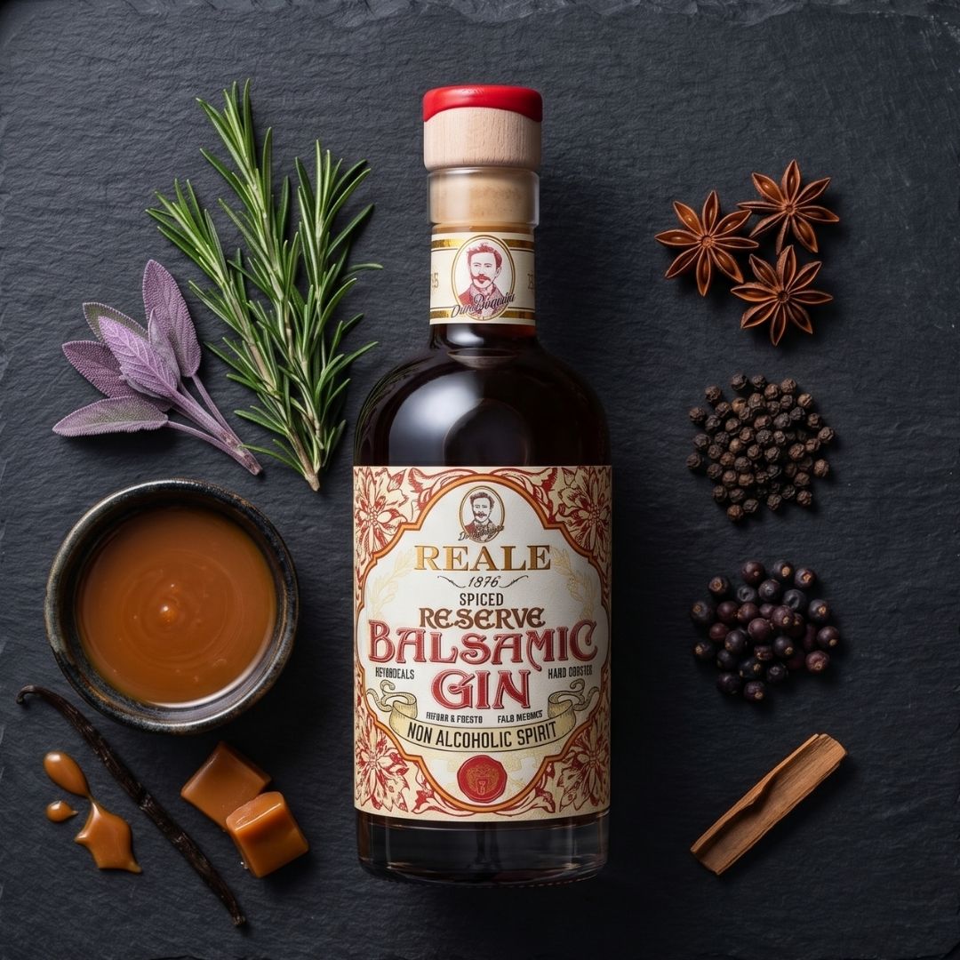Ciemny gin balsamiczny