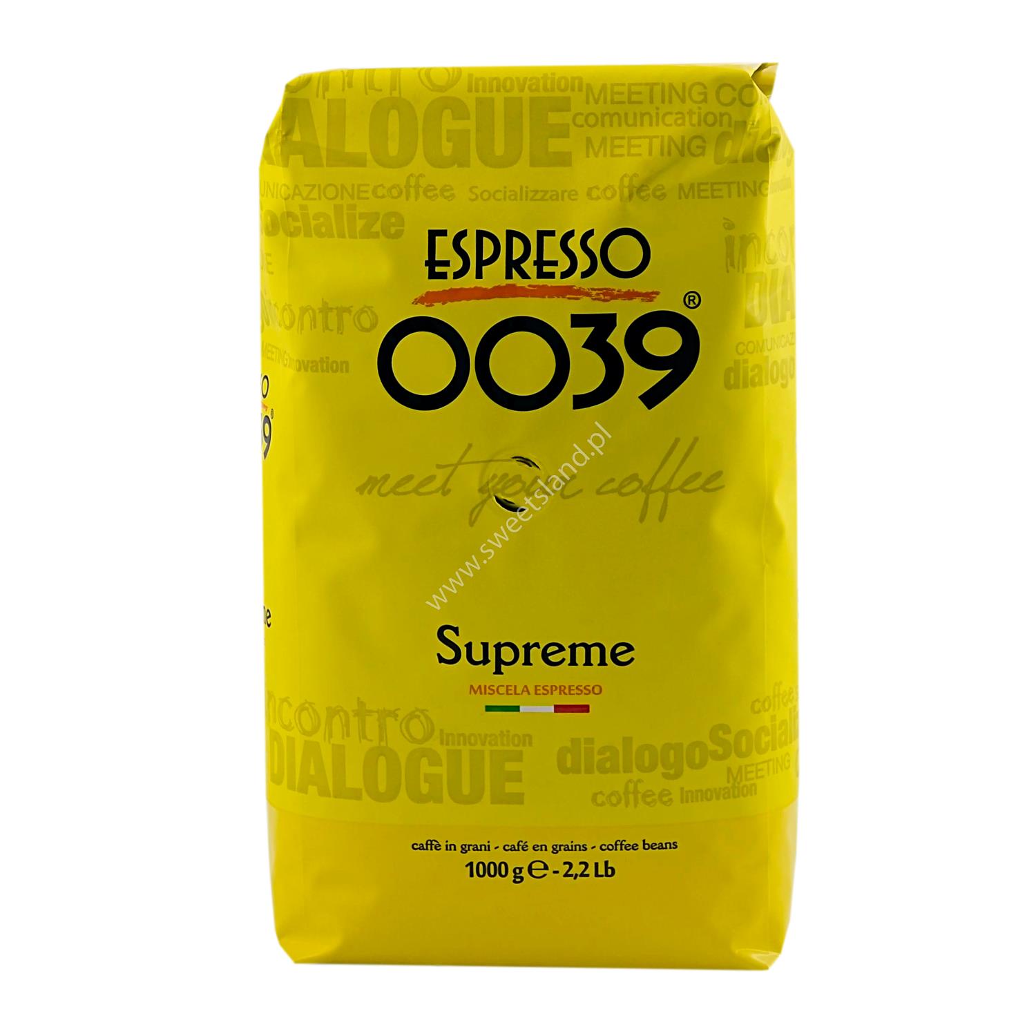 Kawa Espresso 0039 SUPREME ziarnista 1kg 1