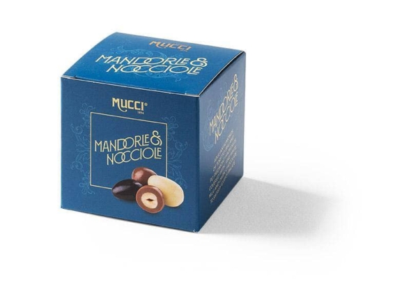 Migdały z Toritto i orzeszki z Piemontu w czekoladzie 75g. 1