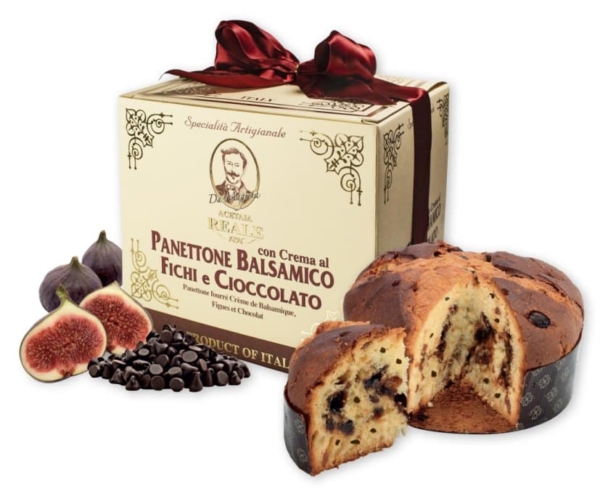 Panettone Balsamico włoska babka z kremem balsamico, czekoladą i figą 750g 1