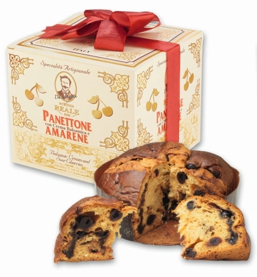 Panettone Balsamico włoska babka z kremem balsamico i kandyzowaną wiśnią 750g 1